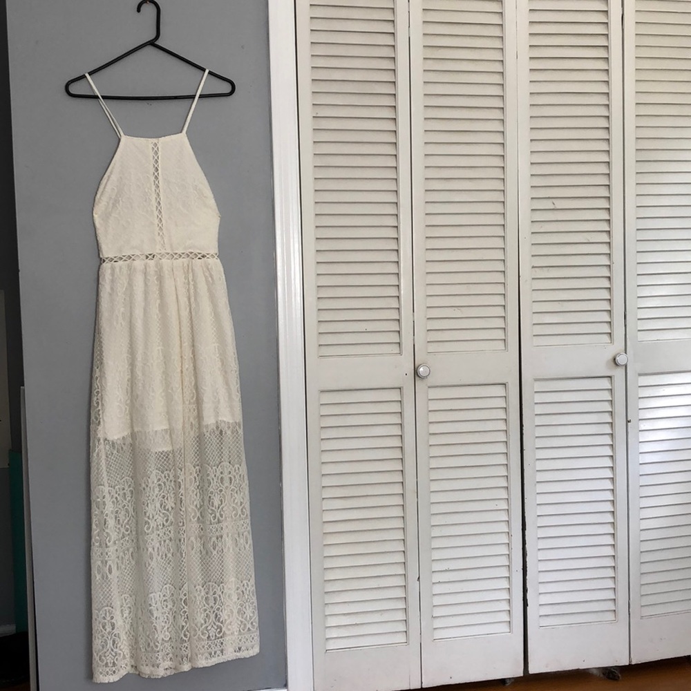 Holister Halter Top Lace Maxi dress